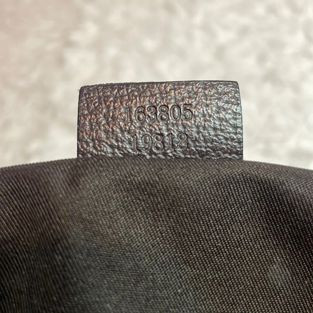 Gucci Princy Canvas & Leather Guccissima Monogram Medium Shoulder Tote Bag Brown - Picture 17 of 17